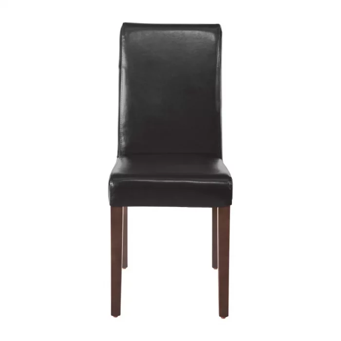 Bolero Faux Leather Dining Chair Black (Pack of 2) - Image 4
