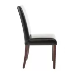 Bolero Faux Leather Dining Chair Black (Pack of 2) - Image 5
