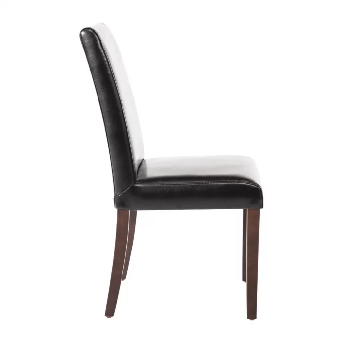 Bolero Faux Leather Dining Chair Black (Pack of 2) - Image 5