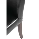 Bolero Faux Leather Dining Chair Black (Pack of 2) - Image 7