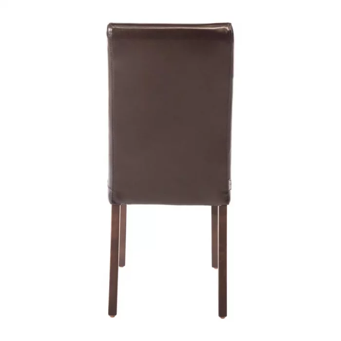 Bolero Faux Leather Dining Chairs Dark Brown (Pack of 2) - Image 6