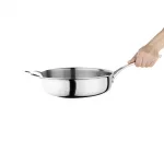 Vogue Stainless Steel & Aluminium Tri-Wall Sauté Pan 28cm - Image 4
