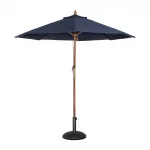 Bolero Round Parasol 3m Diameter Navy Blue - Image 2