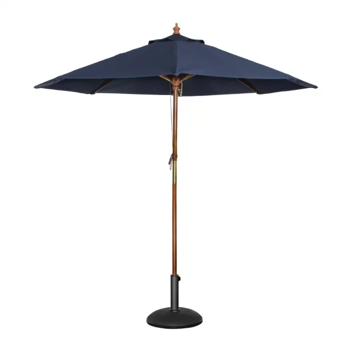 Bolero Round Parasol 3m Diameter Navy Blue - Image 2