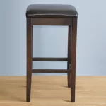 Bolero Faux Leather High Bar Stools Black (Pack of 2) - Image 5