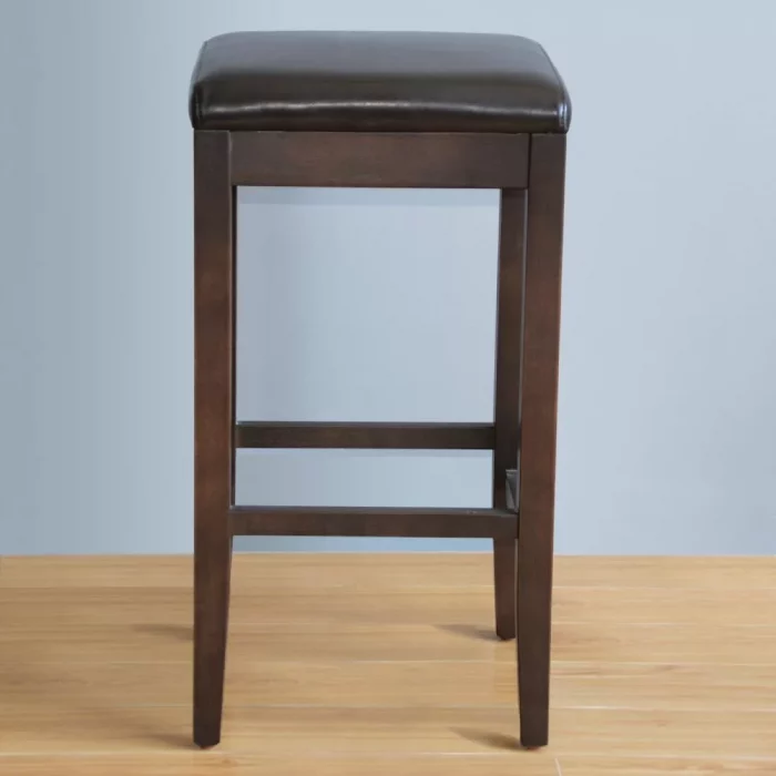 Bolero Faux Leather High Bar Stools Black (Pack of 2) - Image 5