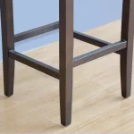 Bolero Faux Leather High Bar Stools Dark Brown (Pack of 2) - Image 3