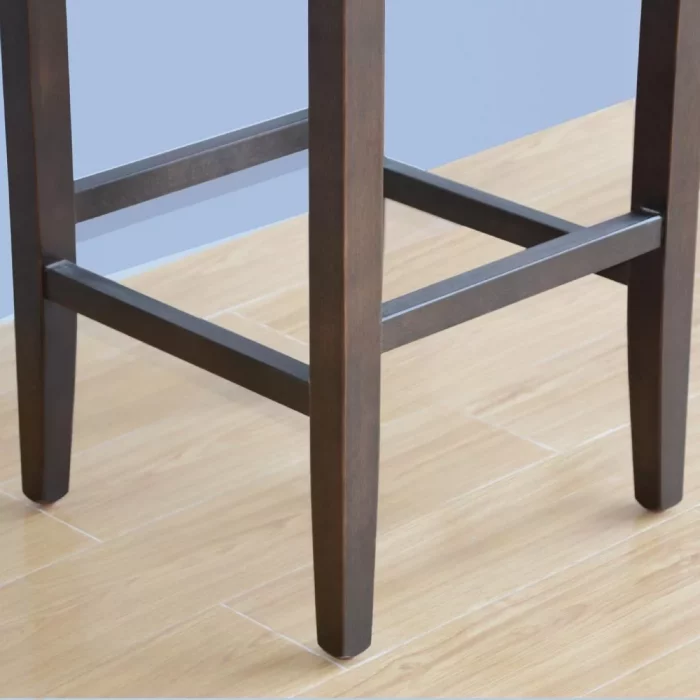 Bolero Faux Leather High Bar Stools Dark Brown (Pack of 2) - Image 3