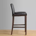 Bolero Faux Leather High Bar Stool Black - Image 5