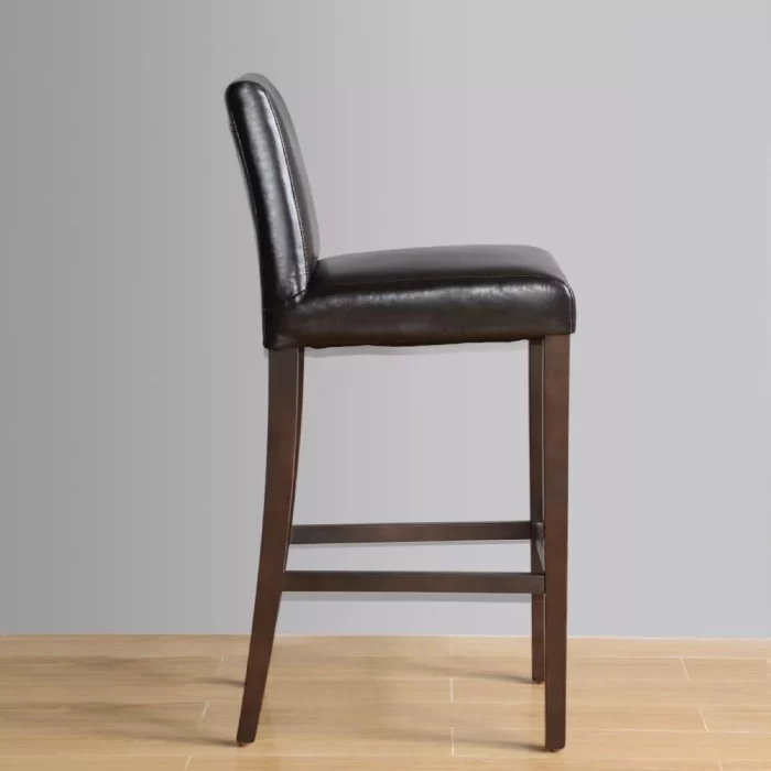 Bolero Faux Leather High Bar Stool Black - Image 5