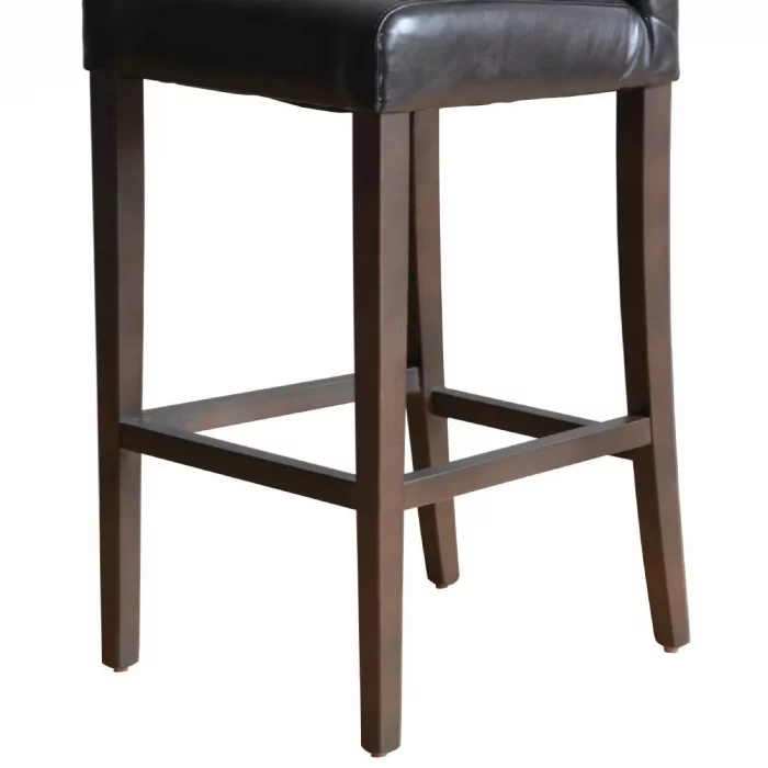Bolero Faux Leather High Bar Stool Brown (Single) - Image 4