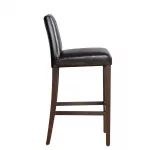 Bolero Faux Leather High Bar Stool Brown (Single) - Image 6