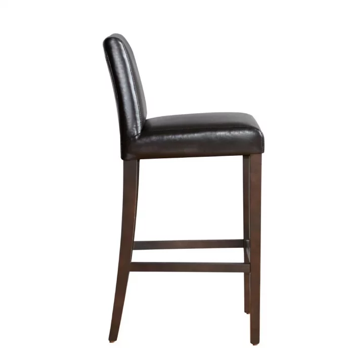 Bolero Faux Leather High Bar Stool Brown (Single) - Image 6