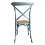 Bolero Blue Bentwood Chairs with Metal Cross Backrest (Pack of 2) - Image 2