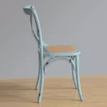 Bolero Blue Bentwood Chairs with Metal Cross Backrest (Pack of 2) - Image 5