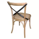 Bolero Natural Bentwood Chairs with Metal Cross Backrest (Pack of 2) - Image 2