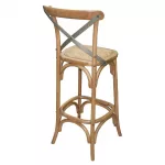 Bolero Wooden Barstool with Backrest - Image 2