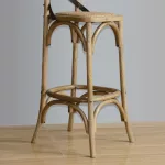 Bolero Wooden Barstool with Backrest - Image 5