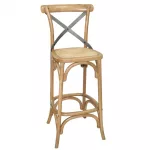 Bolero Wooden Barstool with Backrest