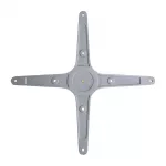 Bolero Brushed Aluminium Four Leg Table Base - Image 5