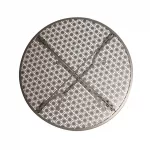 Bolero Round Steel Patterned Bistro Table Grey 600mm - Image 5