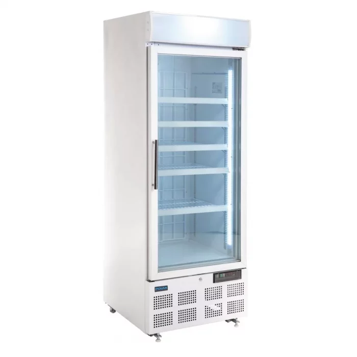Polar G-Series Upright Display Freezer 412Ltr White - Image 1