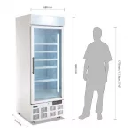 Polar G-Series Upright Display Freezer 412Ltr White - Image 5