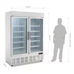 Polar G-Series Upright Display Freezer 920Ltr White - Image 2
