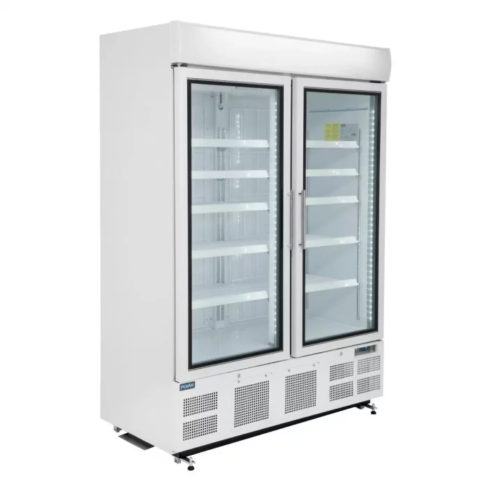 Polar G-Series Upright Display Freezer 920Ltr White - Image 1