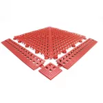 COBA Red Flexi-Deck Tiles (Pack of 9) - Image 2