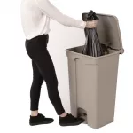 Jantex Kitchen Pedal Bin Beige 87Ltr - Image 6