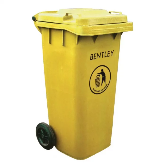 Wheelie Bin Yellow 120Ltr - Image 1