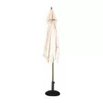 Bolero Square Pulley Parasol 2.5m Diameter Cream - Image 2