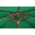 Bolero Square Double Pulley Parasol 2.5m Diameter Green - Image 3
