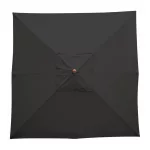 Bolero Square Double Pulley Parasol 2.5m Diameter Black - Image 5