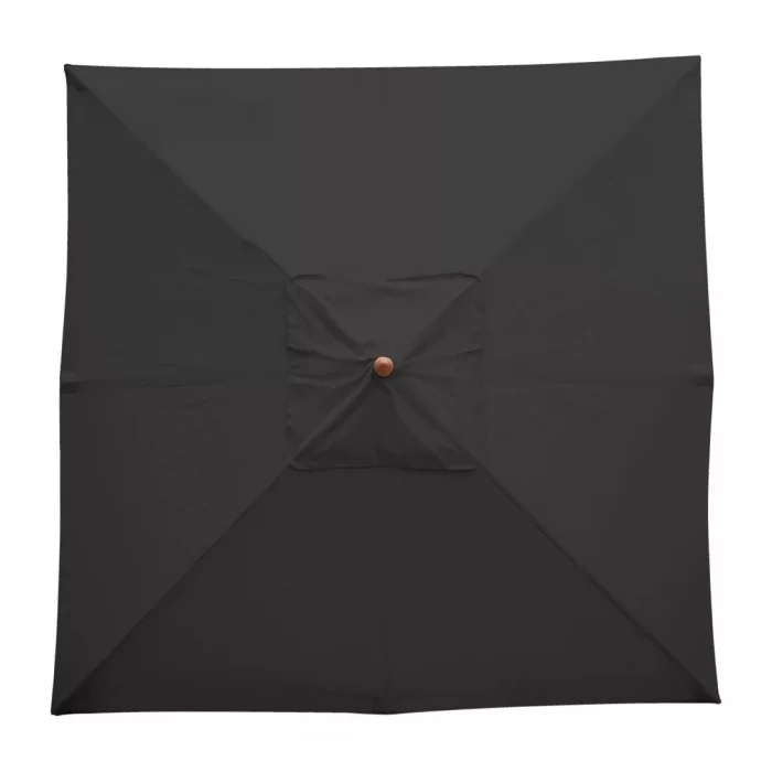 Bolero Square Double Pulley Parasol 2.5m Diameter Black - Image 5