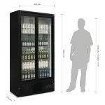 Polar G-Series Upright Back Bar Cooler with Sliding Doors 490Ltr - Image 5