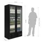 Polar G-Series Upright Back Bar Cooler with Hinged Doors 490Ltr - Image 5