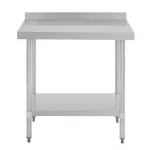 Vogue Stainless Steel Table with Upstand 900mm - Image 5