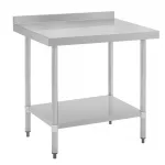 Vogue Stainless Steel Table with Upstand 900mm - Image 6