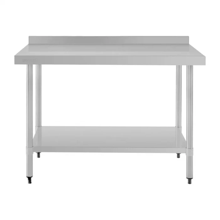 Vogue Stainless Steel Table with Upstand 1200mm - Image 2