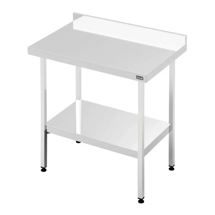Lincat 600 Series Stainless Steel Wall Table with Undershelf 1800mm - Image 1