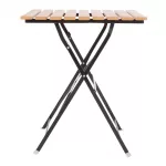 Bolero Square Faux Wood Bistro Folding Table 600mm (Single) - Image 3
