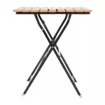 Bolero Square Faux Wood Bistro Folding Table 600mm (Single) - Image 4