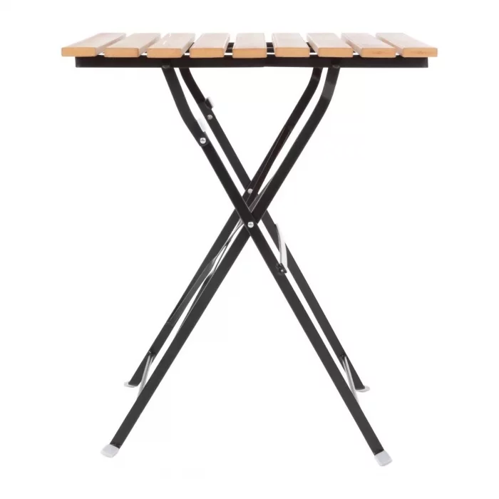Bolero Square Faux Wood Bistro Folding Table 600mm (Single) - Image 4