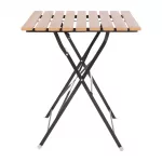 Bolero Square Faux Wood Bistro Folding Table 600mm (Single) - Image 6