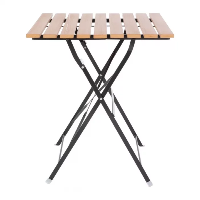 Bolero Square Faux Wood Bistro Folding Table 600mm (Single) - Image 6