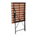 Bolero Square Faux Wood Bistro Folding Table 600mm (Single) - Image 10