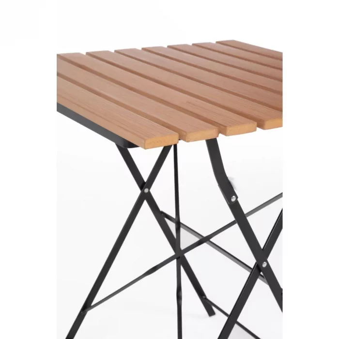 Bolero Square Faux Wood Bistro Folding Table 600mm (Single) - Image 7