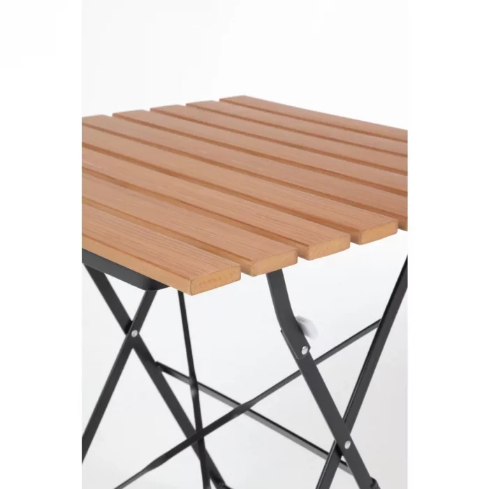 Bolero Square Faux Wood Bistro Folding Table 600mm (Single) - Image 9